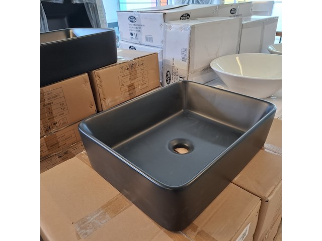 4x waskom best design, roveto, mat zwart - afbeelding 5 van  6