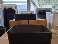 4x waskom best design, roveto, mat zwart - afbeelding 1 van  6