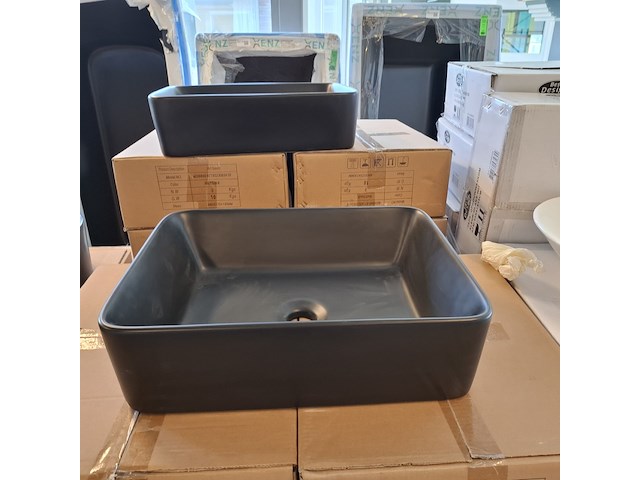 4x waskom best design, roveto, mat zwart - afbeelding 2 van  6