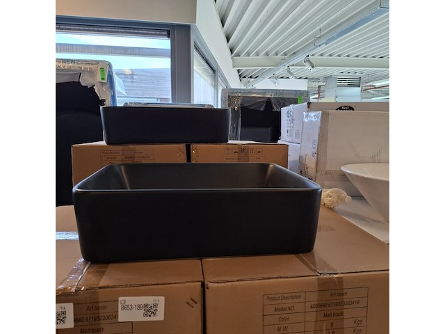 4x waskom best design, roveto, mat zwart - afbeelding 3 van  6