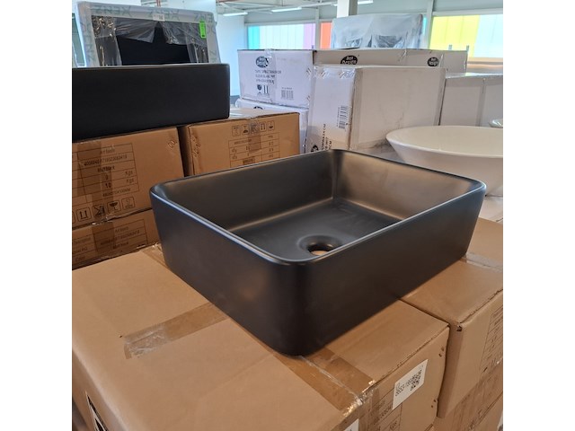 4x waskom best design, roveto, mat zwart - afbeelding 4 van  6