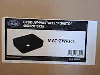4x waskom best design, roveto, mat zwart - afbeelding 6 van  6