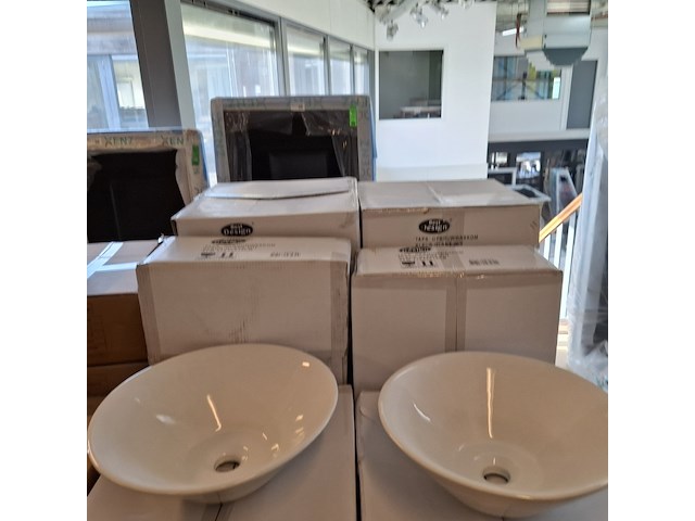 4x waskom best design, taps, glans wit - afbeelding 3 van  6