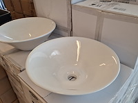 4x waskom best design, taps, glans wit - afbeelding 5 van  6