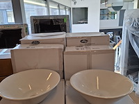 4x waskom best design, taps, glans wit - afbeelding 2 van  6