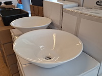 4x waskom best design, taps, glans wit - afbeelding 4 van  6