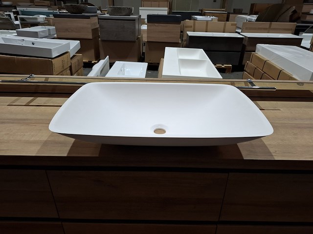 4x waskom mat wit - afbeelding 1 van  7