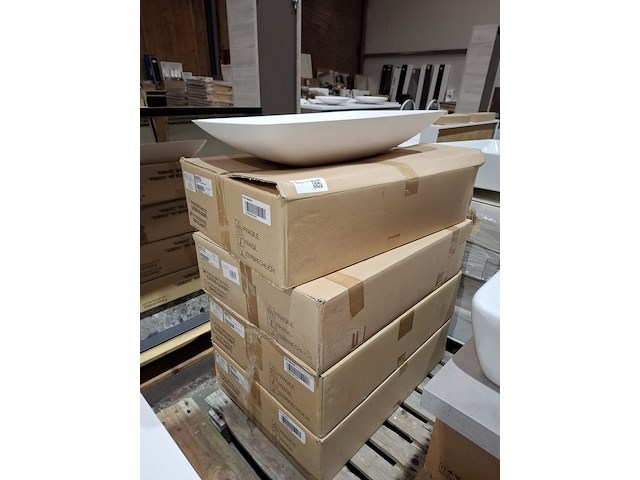 4x waskom mat wit - afbeelding 6 van  7