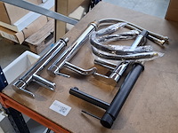 4x waskomkraan, 3x chroom - 1x mat zwart - afbeelding 1 van  11