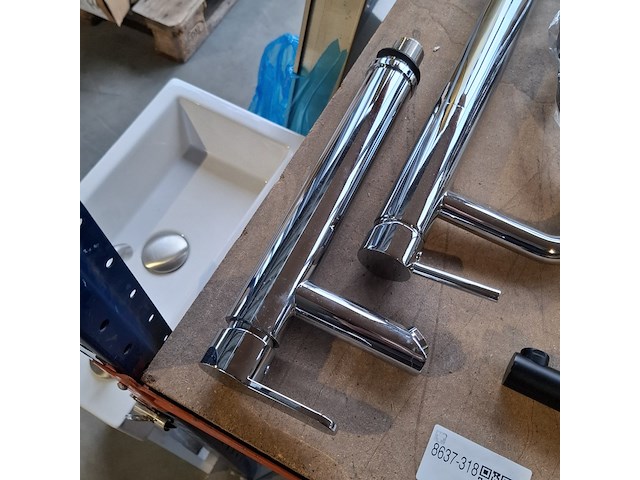 4x waskomkraan, 3x chroom - 1x mat zwart - afbeelding 4 van  11