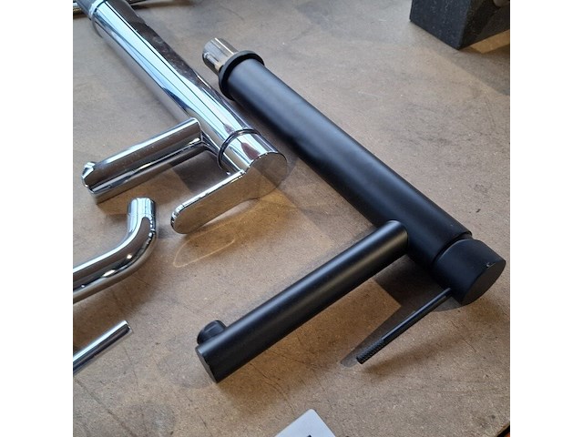 4x waskomkraan, 3x chroom - 1x mat zwart - afbeelding 11 van  11