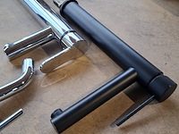 4x waskomkraan, 3x chroom - 1x mat zwart - afbeelding 11 van  11