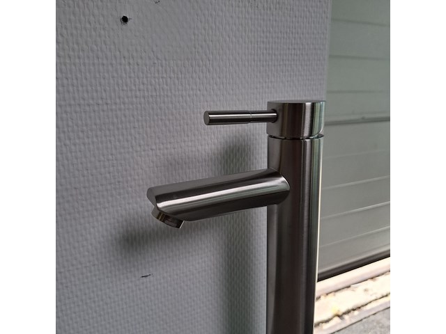 4x waskomkraan, hoog model, rvs geborsteld - afbeelding 3 van  5