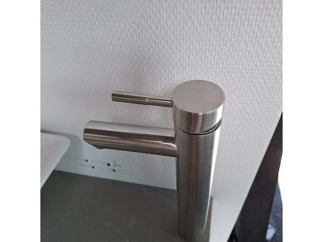 4x waskomkraan, hoog model, rvs geborsteld - afbeelding 4 van  5