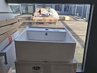 4x wastafel best design, store, glans wit - afbeelding 1 van  7