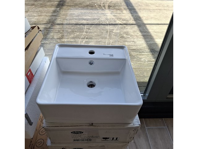 4x wastafel best design, store, glans wit - afbeelding 4 van  7