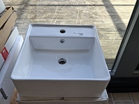 4x wastafel best design, store, glans wit - afbeelding 4 van  7