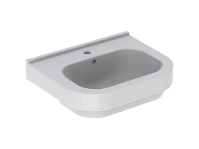 4x wastafel, geberit, basic 300, wit - afbeelding 1 van  5