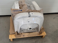 4x wastafel, geberit, basic 300, wit - afbeelding 2 van  5