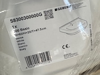 4x wastafel, geberit, basic 300, wit - afbeelding 3 van  5