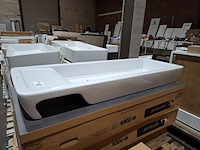 4x wastafel sanindusa, hi-dden 120, wit - afbeelding 1 van  9