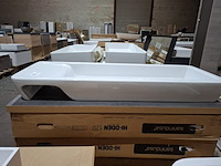 4x wastafel sanindusa, hi-dden 120, wit - afbeelding 3 van  9