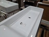 4x wastafel sanindusa, hi-dden 120, wit - afbeelding 6 van  9