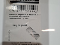 4x wastafel sanindusa, hi-dden 120, wit - afbeelding 8 van  9