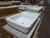 4x wastafel sanindusa, hi-dden 66, glans wit - afbeelding 3 van  8