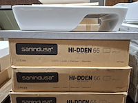4x wastafel sanindusa, hi-dden 66, glans wit - afbeelding 8 van  8