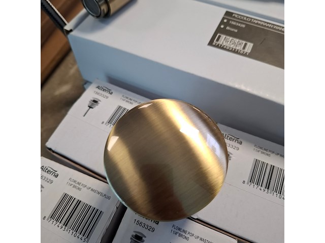 4x wastafelkraan alterna, piccolo, brons - afbeelding 5 van  7