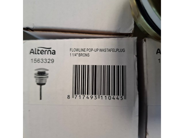 4x wastafelkraan alterna, piccolo, brons - afbeelding 7 van  7