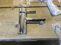 4x wastafelkranen compleet, chroom - afbeelding 1 van  3