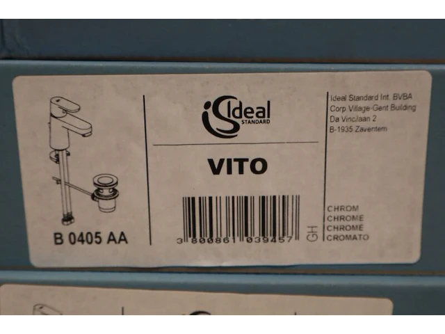 4x wastafelmengkraan ideal standard, vito b0405aa, chroom - afbeelding 2 van  8