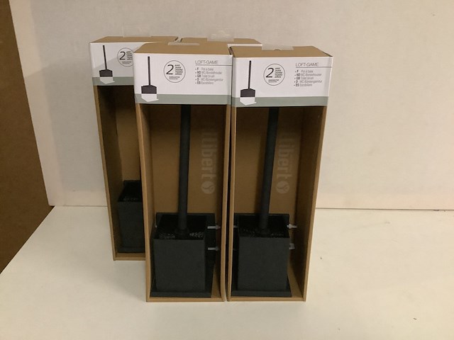 4x wc- borstelhouder, loft-game 828994, zwart - afbeelding 2 van  3