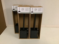 4x wc- borstelhouder, loft-game 828994, zwart - afbeelding 2 van  3