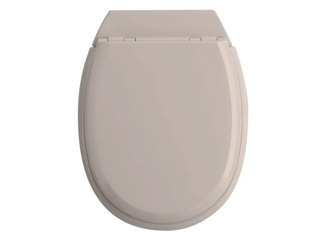 4x wc-zitting , allibert, atlas, licht taupe - afbeelding 2 van  6