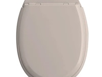 4x wc-zitting , allibert, atlas, licht taupe - afbeelding 2 van  6