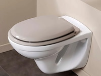 4x wc-zitting , allibert, atlas, licht taupe - afbeelding 3 van  6