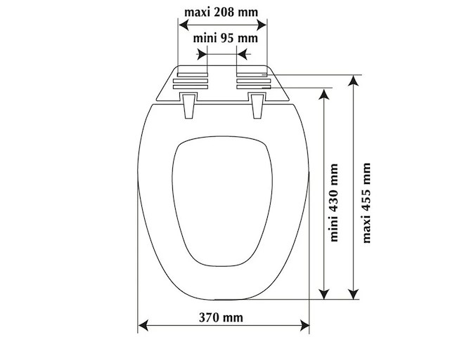4x wc-zitting , allibert, atlas, licht taupe - afbeelding 4 van  6