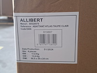 4x wc-zitting , allibert, atlas, licht taupe - afbeelding 5 van  6