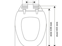 4x wc-zitting, allibert, atlas, licht taupe - afbeelding 4 van  6