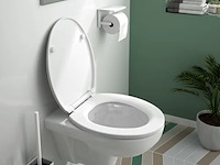 4x wc-zitting , allibert, kaleo, wit - afbeelding 3 van  6