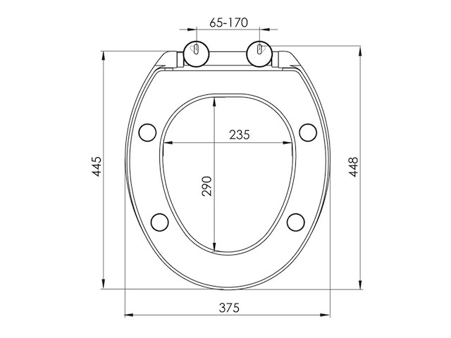 4x wc-zitting , allibert, kaleo, wit - afbeelding 4 van  6
