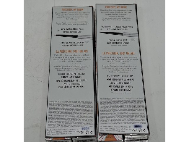 4x wenkbrauw potlood, benefit - afbeelding 1 van  3