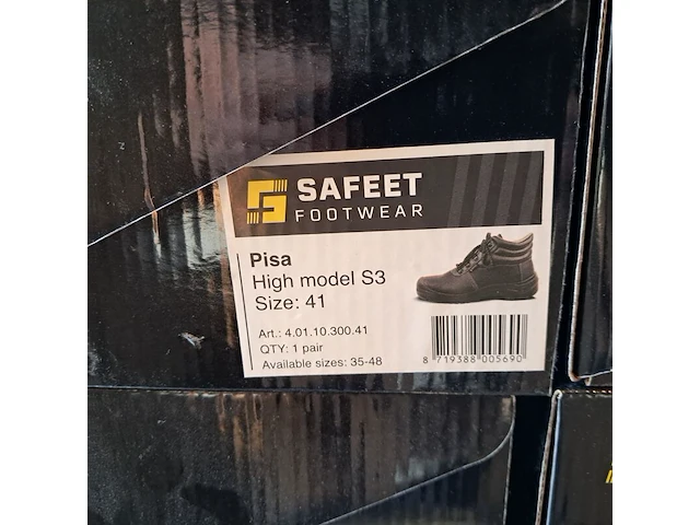 4x werkschoenen, diverse maten, safeet, pisa highmodel s3 - afbeelding 2 van  9