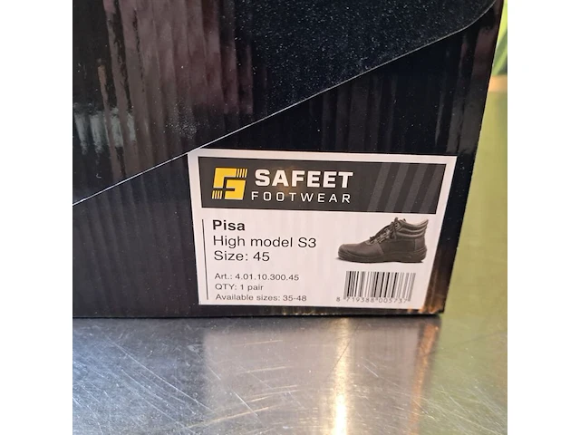4x werkschoenen, diverse maten, safeet, pisa highmodel s3 - afbeelding 8 van  9