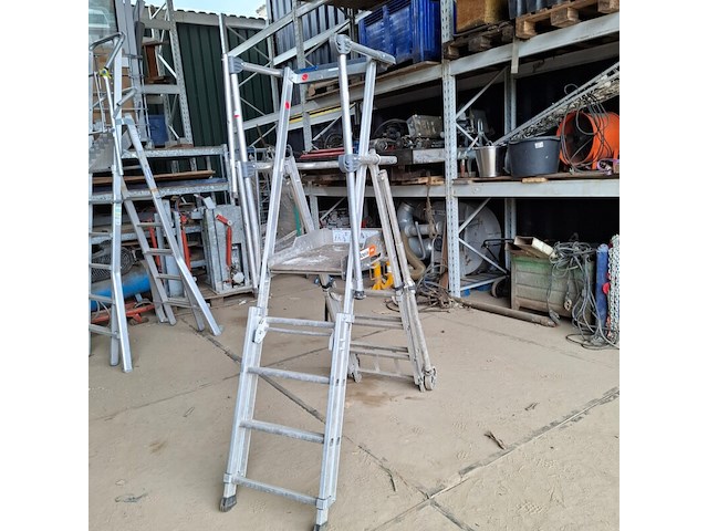 4x werktrap met bordes o.a. tubesca - afbeelding 1 van  13