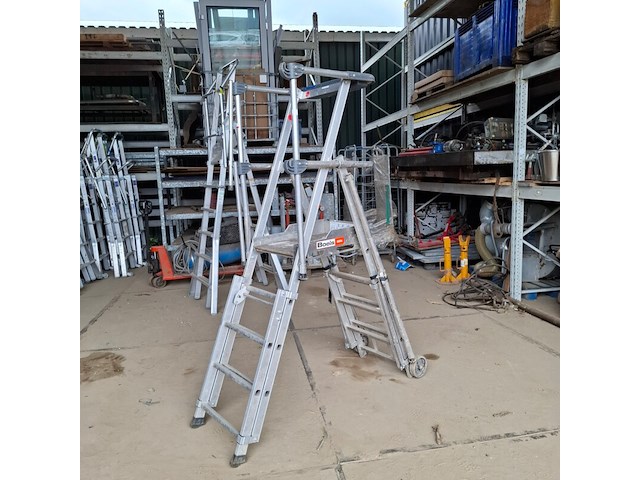 4x werktrap met bordes o.a. tubesca - afbeelding 6 van  13