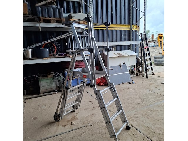 4x werktrap met bordes o.a. tubesca - afbeelding 7 van  13